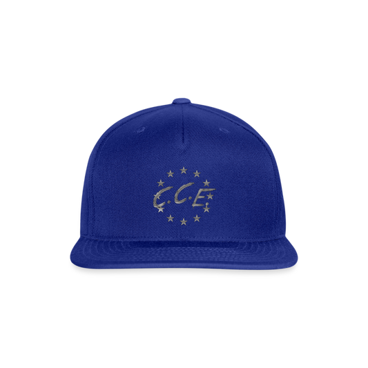 Snapback Baseball Cap - royal blue