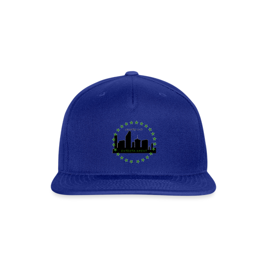 Snapback Baseball Cap - royal blue