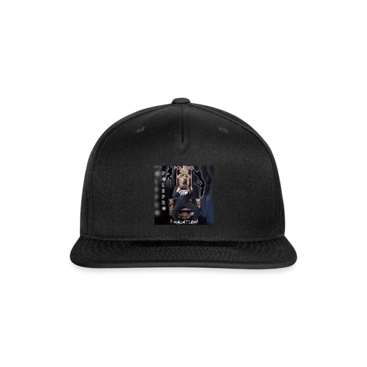 Snapback Baseball Cap - black